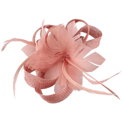 Faux Feather Small Fancy Cocktail Hat - Image 10