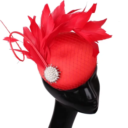 Luxury Bead Detail Elegant Fascinator - Image 5