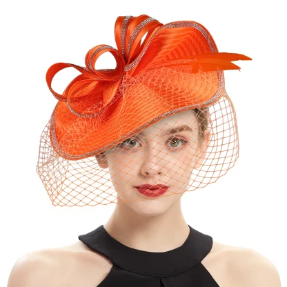 Luxurious Headpiece with Net Veil - Image 2