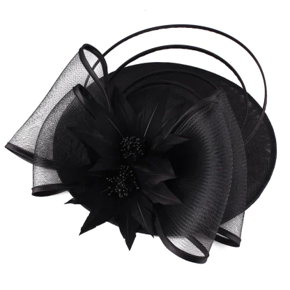 Elegant Big Bow Disc Cocktail Hat - Image 14