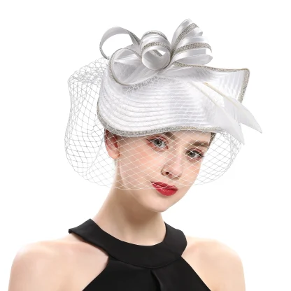 Luxurious Headpiece with Net Veil