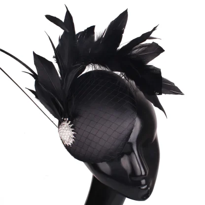 Luxury Bead Detail Elegant Fascinator - Image 3