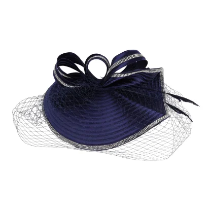 Luxurious Headpiece with Net Veil - Image 14