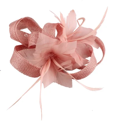 Decorative Mini Fascinator with Faux Feather - Image 6