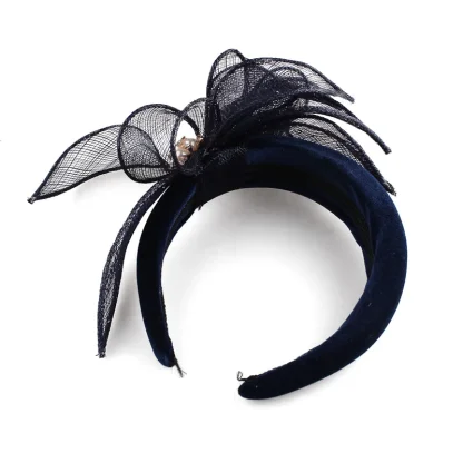 Fancy Head Band Fascinator with Beaded Decor - Image 8