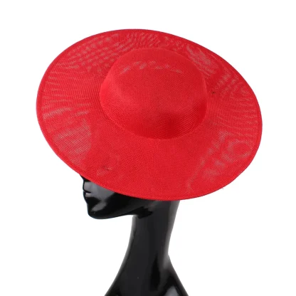 Simple Plain Sinamay Cocktail Hat - Image 6