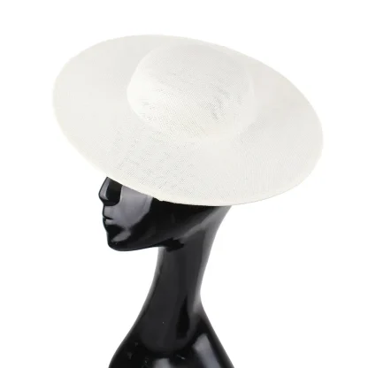 Simple Plain Sinamay Cocktail Hat - Image 5