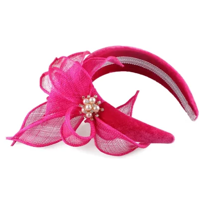 Fancy Head Band Fascinator with Beaded Decor - Image 10