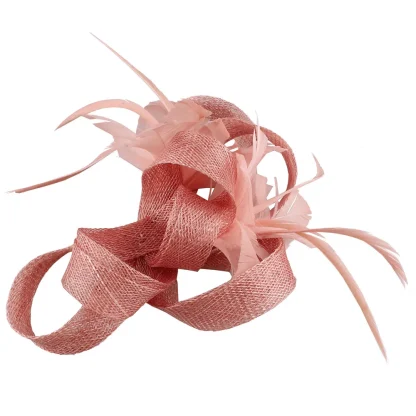 Decorative Mini Fascinator with Faux Feather - Image 5