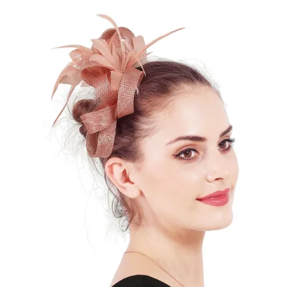 Decorative Mini Fascinator with Faux Feather