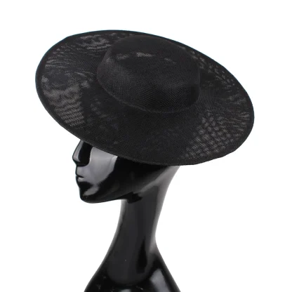 Simple Plain Sinamay Cocktail Hat - Image 4