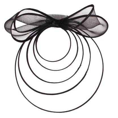 Large Bow Fascinator with Multilayered Decor - Image 14