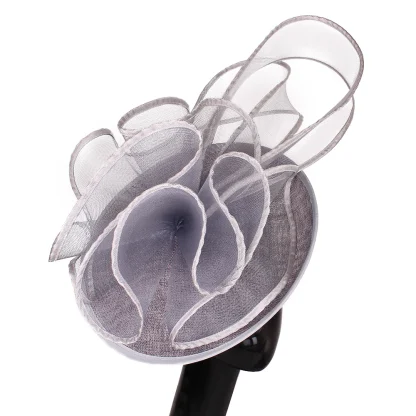 Creative Mesh Fascinator with Ruffle Design - Image 15