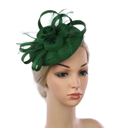 Fancy Floral Headpiece with Headband and Clip - Image 4