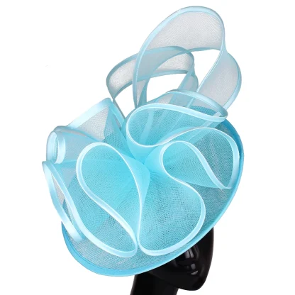 Creative Mesh Fascinator with Ruffle Design - Image 10