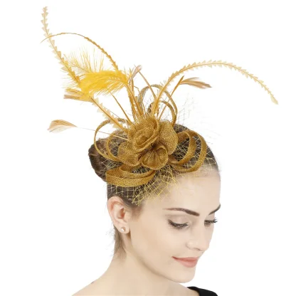 Creative Fancy Fascinator with Floral Design