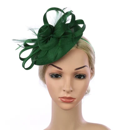 Fancy Floral Headpiece with Headband and Clip - Image 15