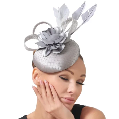 Fancy Shiny Floral Headpiece with Headband