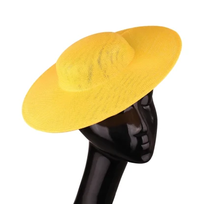 Simple Plain Sinamay Cocktail Hat - Image 10