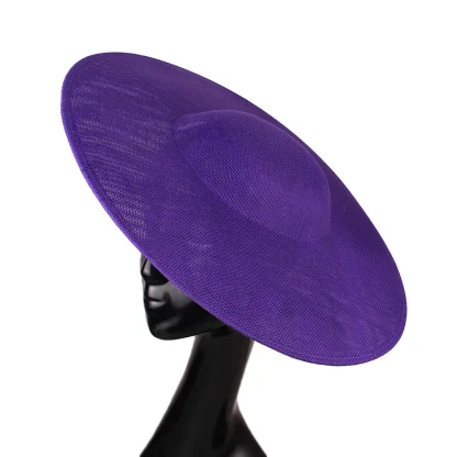 Simple Large Cocktail Hat with Plain Design - Image 3