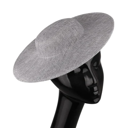 Simple Plain Sinamay Cocktail Hat - Image 13