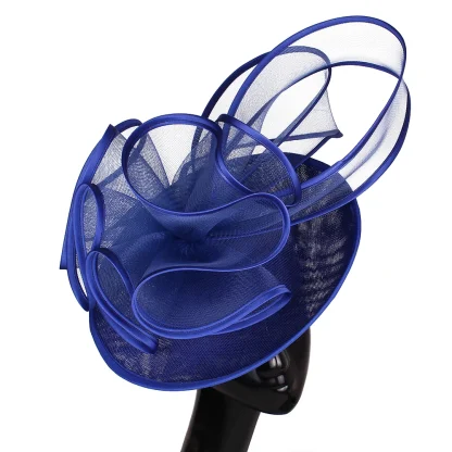 Creative Mesh Fascinator with Ruffle Design - Image 9