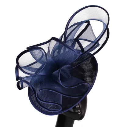 Creative Mesh Fascinator with Ruffle Design - Image 13